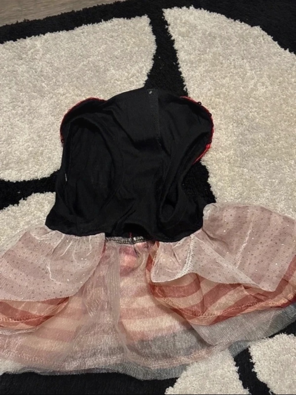 Santa Baby Red & Black Sequin Tutu Costume Dress - Picture 2 of 2
